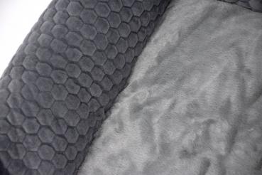 Preview: Kuschelplatz Velvet - grau